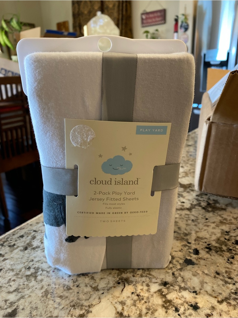 cloud island White Jersey Fitted Sheets 2-Pack
